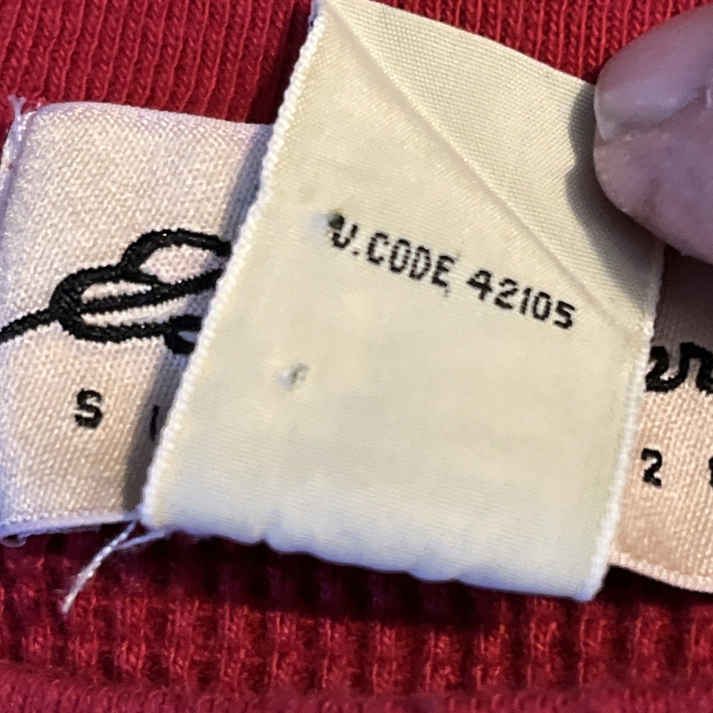 EDDIE‎ BAUER Men's Vintage  THERMAL Crew Neck Pullover XL/XG Waffle Shirt Henley - Picture 3 of 10